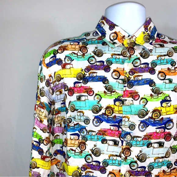 Michael’s Men’s 100% Linen Casual Button Down Long Sleeve Shirt. NWT. - Picture 3 of 16